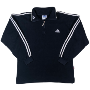 Vintage Adidas 3 Striped Halfzip M
