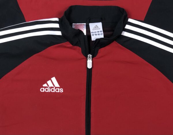 Vintage Adidas 3 Striped Windbreaker - Image 2