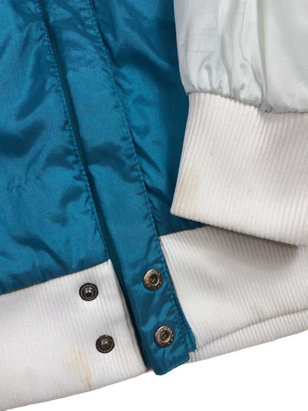 Vintage Adidas White n Turqoise Windbreaker M - Image 4