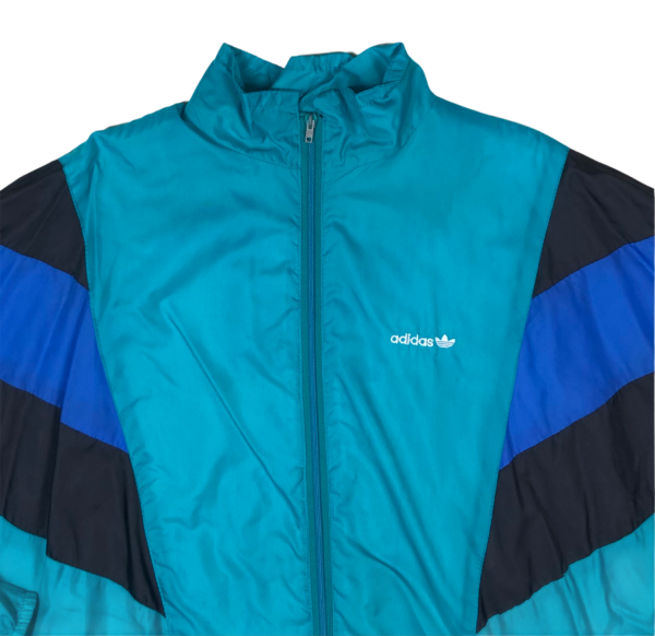 Vintage Adidas Turqoise Windbreaker XL - Image 2