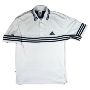 Vintage Adidas 3 Striped Polo