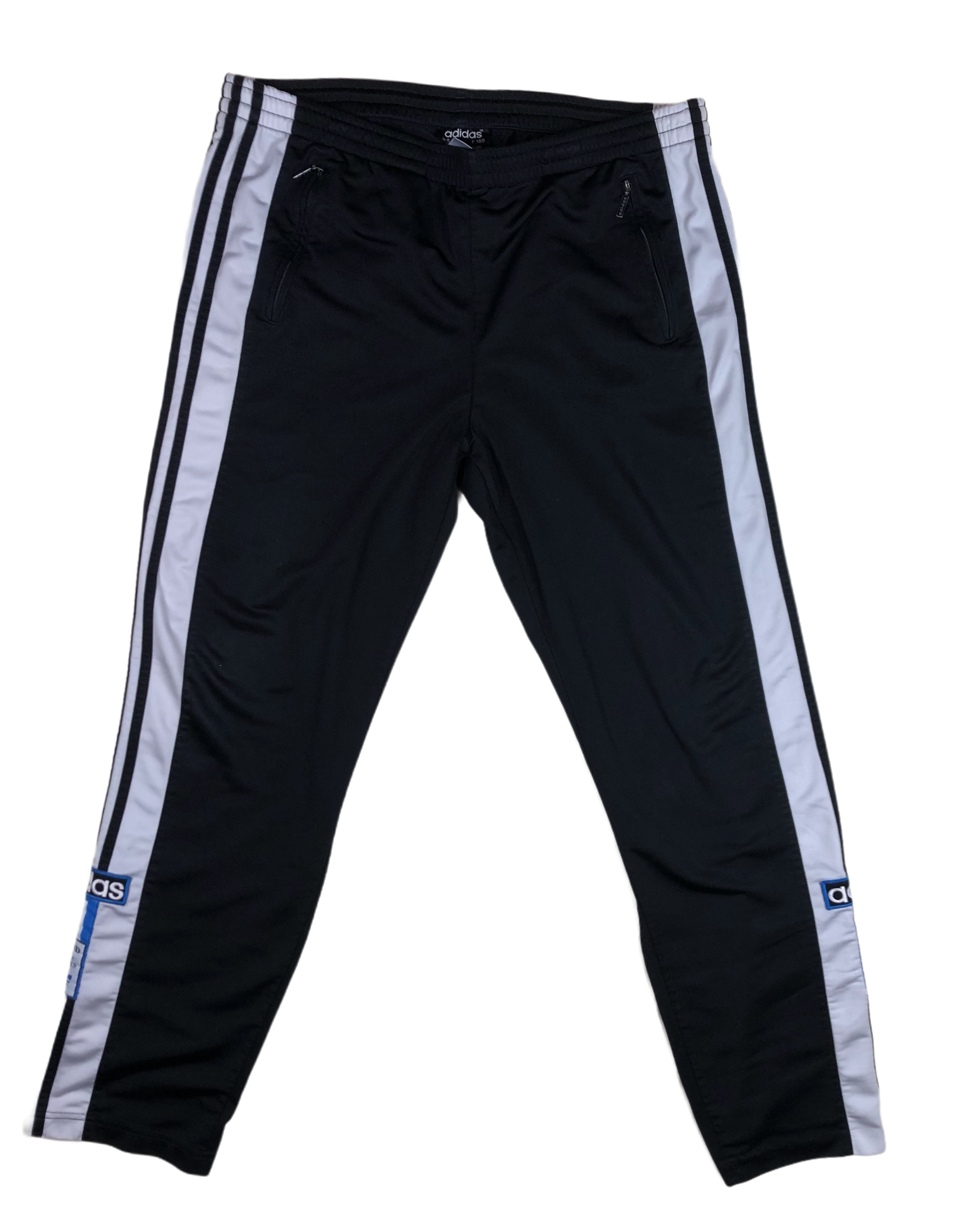 Adidas Originals Logomania Repeat Logo Adibreak Side Popper Track Pants  In Black for Women