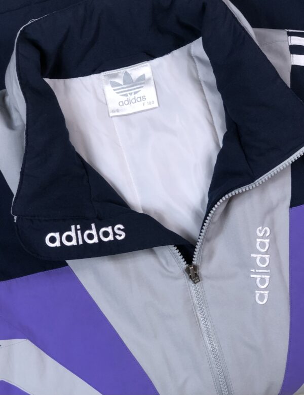 Vintage Adidas 3 Striped Jacket - Image 2