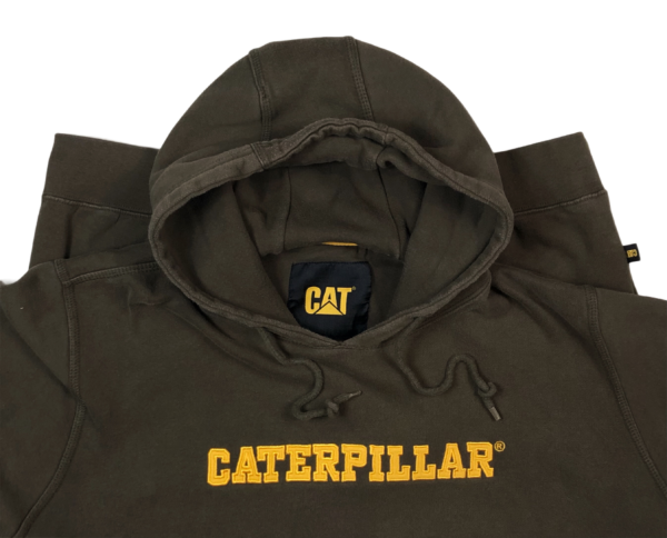 Vintage Caterpillar Hoodie Large - Image 2