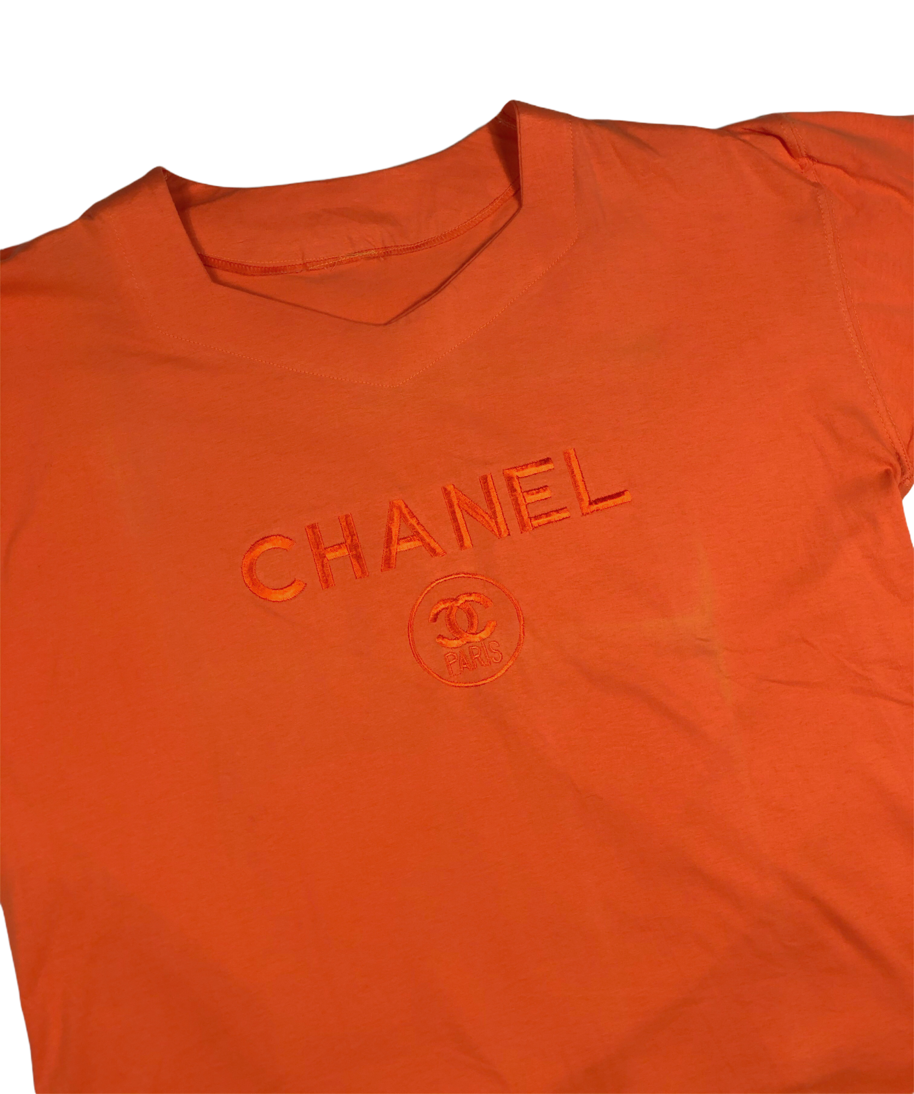 80's Chanel Paris Vintage Soft Thin Bootleg Designer T-Shirt