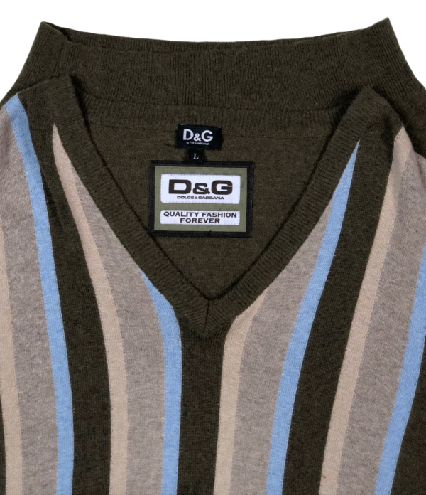 Vintage Dolce & Gabbana V-Neck Jumper - Image 2