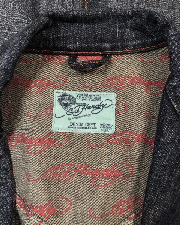 Vintage Ed Hardy Denim Jacket - Image 3