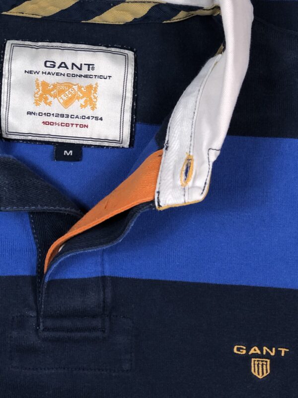 Vintage Gant Longsleeve Polo Medium - Image 2