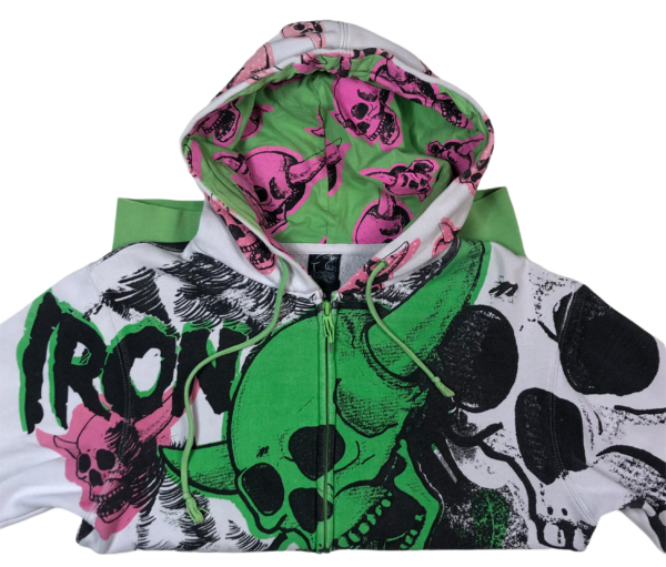 Vintage Iron Fist Hoodie S-M - Image 3