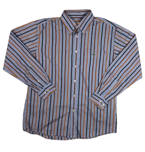 Vintage Lacoste Striped Shirt Large