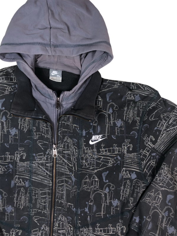 Vintage Nike Double Zip Hoodie - Image 2