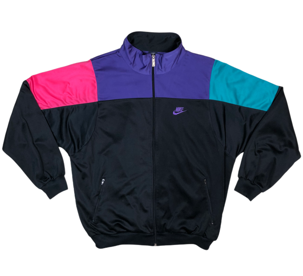 nike track jacket with taped side stripe