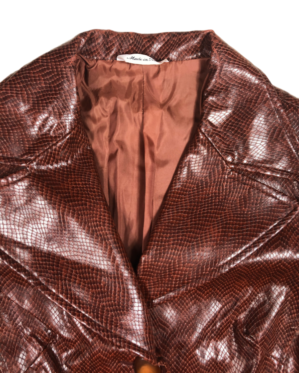 Vintage Piu Piu WMNS Snakeskin Coat - Image 3