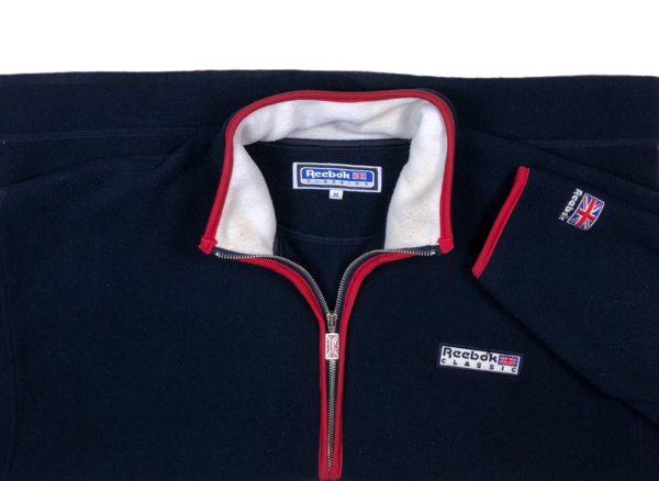 80/90s Reebok Classics Fleece Halfzip - Image 2