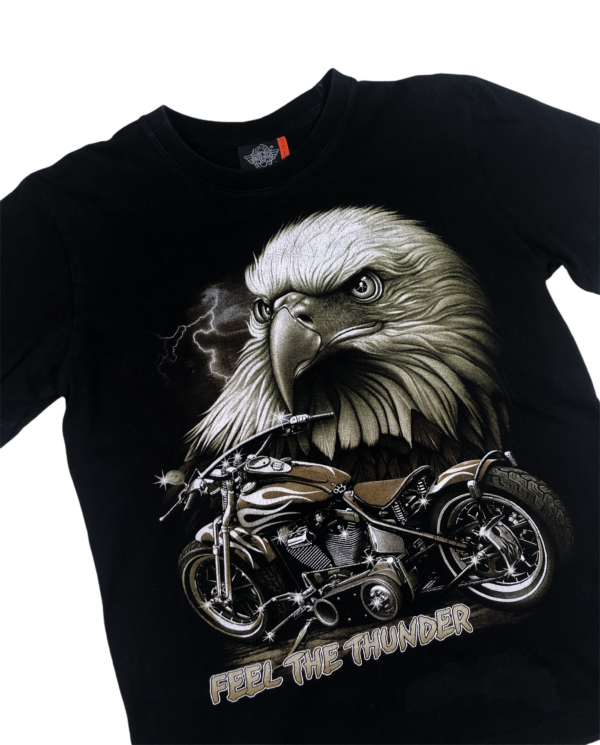 Vintage Eagle Bike Double Sided T-Shirt - Image 3