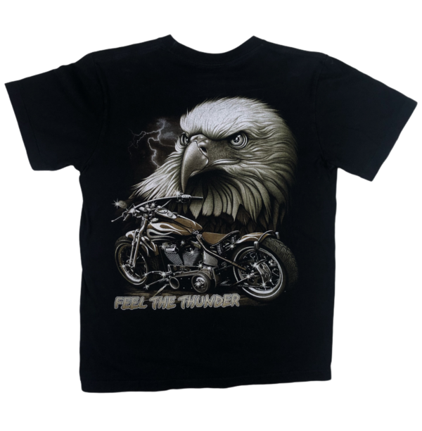 Vintage Eagle Bike Double Sided T-Shirt - Image 2