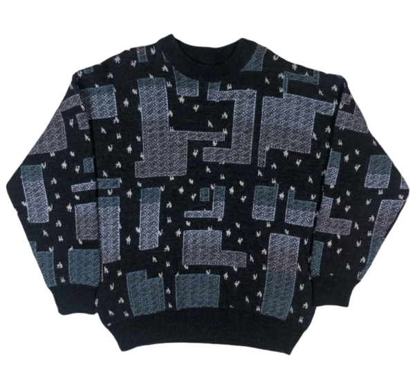 Vintage Geometric Jumper Large