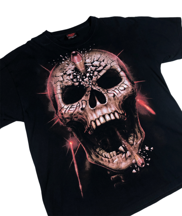 Vintage Double Sided Skull Bullet Tee - Image 3