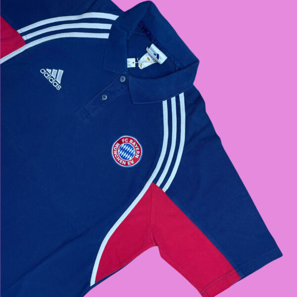 Vintage Adidas FC Bayern München Polo 2000 - Image 2