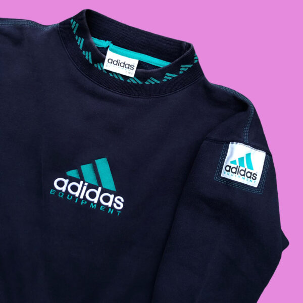 90s Adidas Equipment Crewneck Large - Image 2