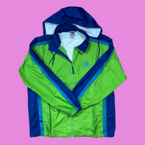 Vintage Adidas Slime Green Windbreaker