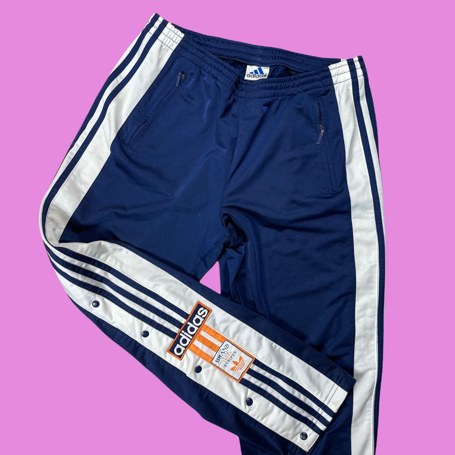 Adidas Button Track pants Mens Fashion Bottoms Trousers on Carousell