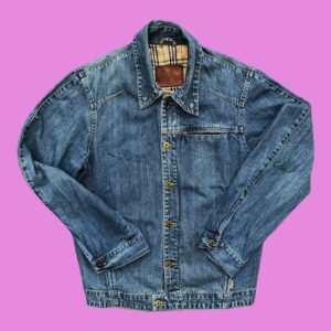 Vintage Burberry Denim Jacket Large