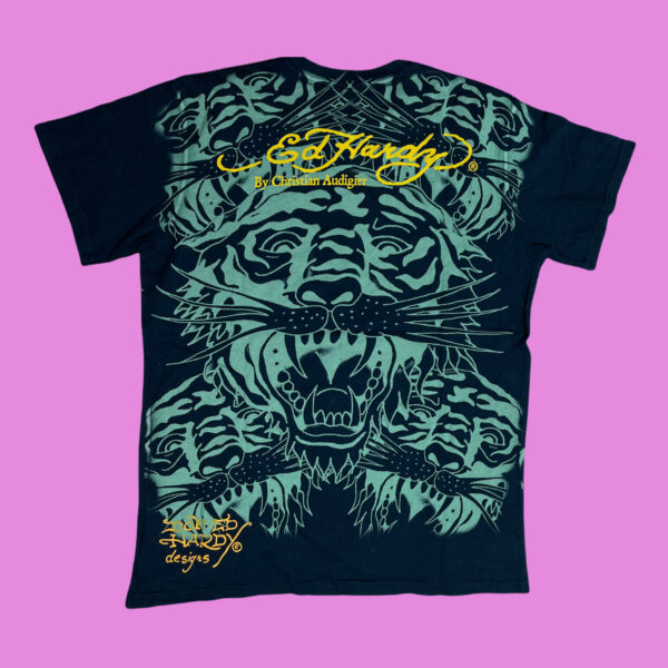 Vintage Ed Hardy Tiger T-Shirt - Image 2