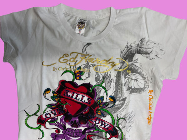 Vintage Ed Hardy Love Kills Slow T-Shirt - Image 3