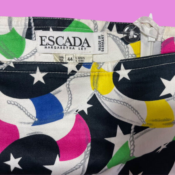 Vintage Escada Multi Skirt WMNS 44 - Image 2