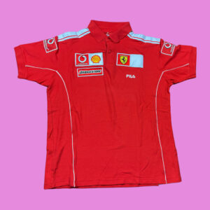 Vintage Fila Ferrari Vodafone Polo XL