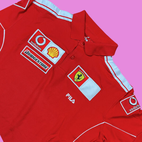 Vintage Fila Ferrari Vodafone Polo XL - Image 2
