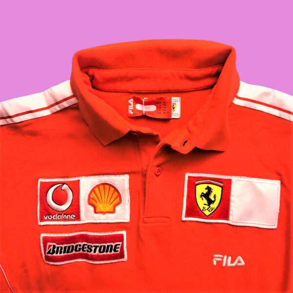 Vintage Fila Ferrari Vodafone Polo XL - Image 3