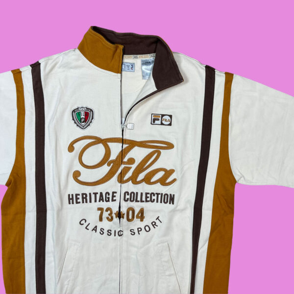 Vintage Fila Short Sleeve Jacket XL - Image 2