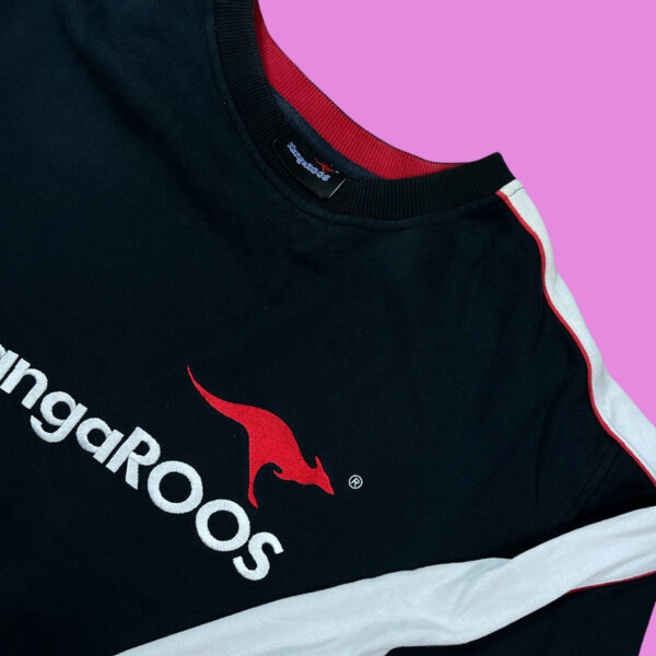 Vintage Kangaroos Embroided Crewneck L - Image 2