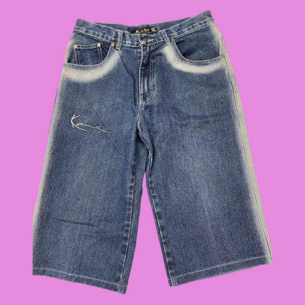 Vintage Karl Kani Denim Shorts Size 32 - Image 2