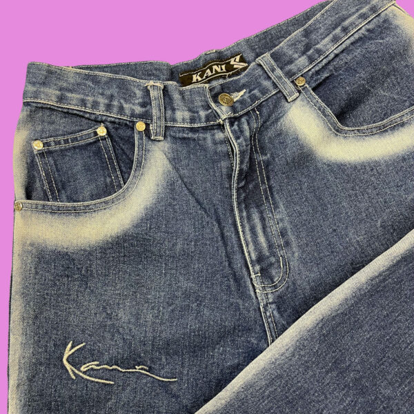 Vintage Karl Kani Denim Shorts Size 32 - Image 3