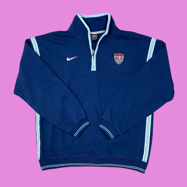 Vintage Nike USA Halfzip Medium