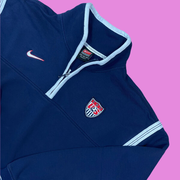 Vintage Nike USA Halfzip Medium - Image 2