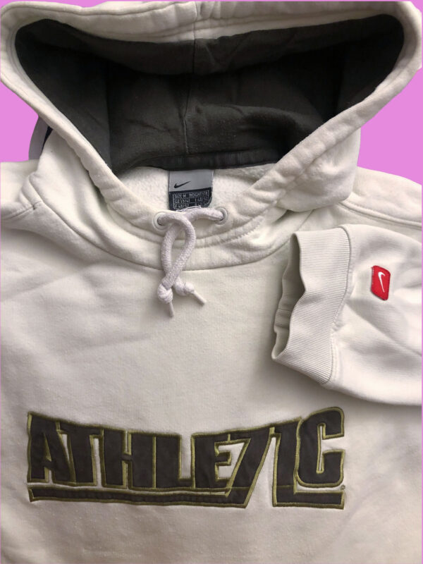 Vintage Nike Athletic Hoodie Medium - Image 2
