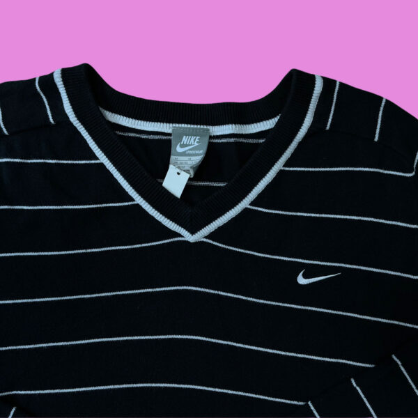Vintage Nike V-Neck Sweater Medium - Image 3
