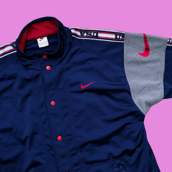 90s Nike USA Track Jacket XL - Image 2