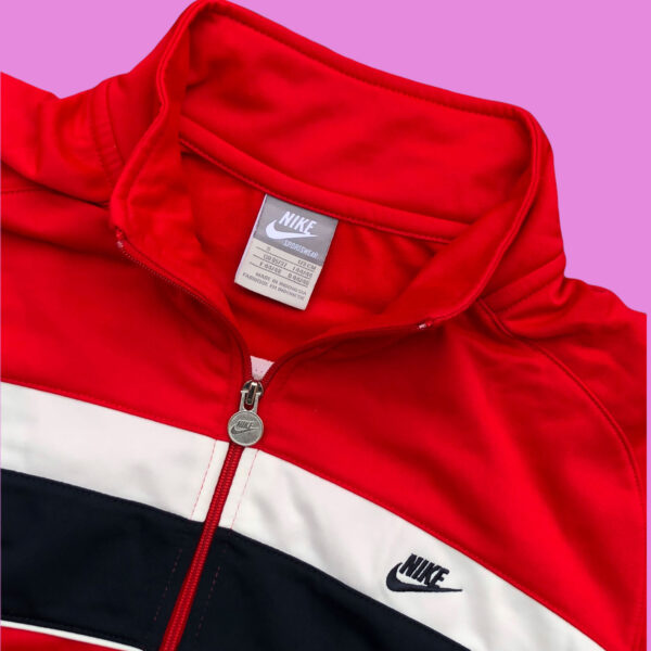 Vintage Nike Paneled Track Jacket Small - Image 2