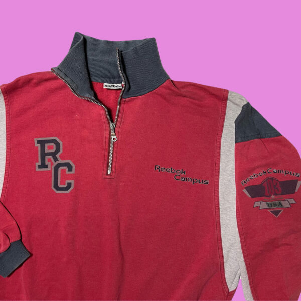 Vintage Reebok Campus USA Halfzip XXL - Image 2
