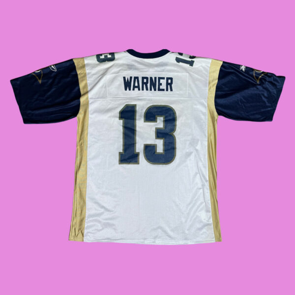 Vintage Reebok NFL St. Louis Rams Kurt Warner Jersey - Image 2
