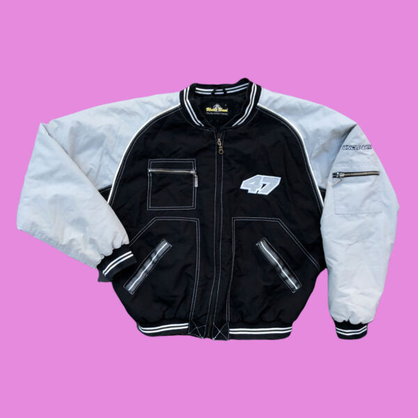 Vintage Uncle Sam Racing Jacket Large - Image 2