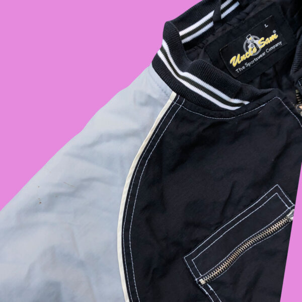Vintage Uncle Sam Racing Jacket Large - Image 4