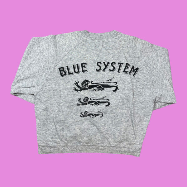 Vintage Blue System Crewneck Large