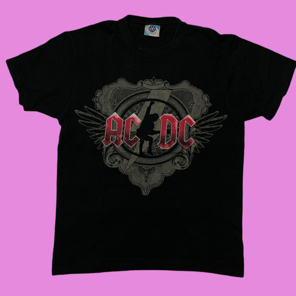 Vintage AC/DC Black Ice Tour 2008/09 Double Sided  T-Shirt