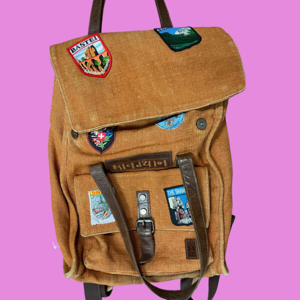 Vintage Travel Backpack OS - Image 3